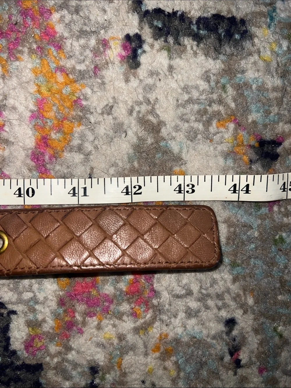 Bottega Veneta 43.5” woven belt